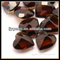 Wholesale heart crystal rough glass beads stone